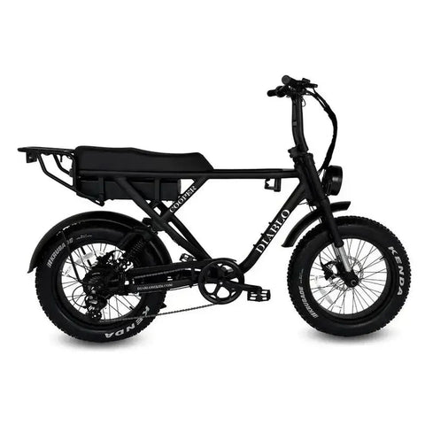 Diablo Cooper Vélo Tout-Terrain Gros Pneus - Noir Mat