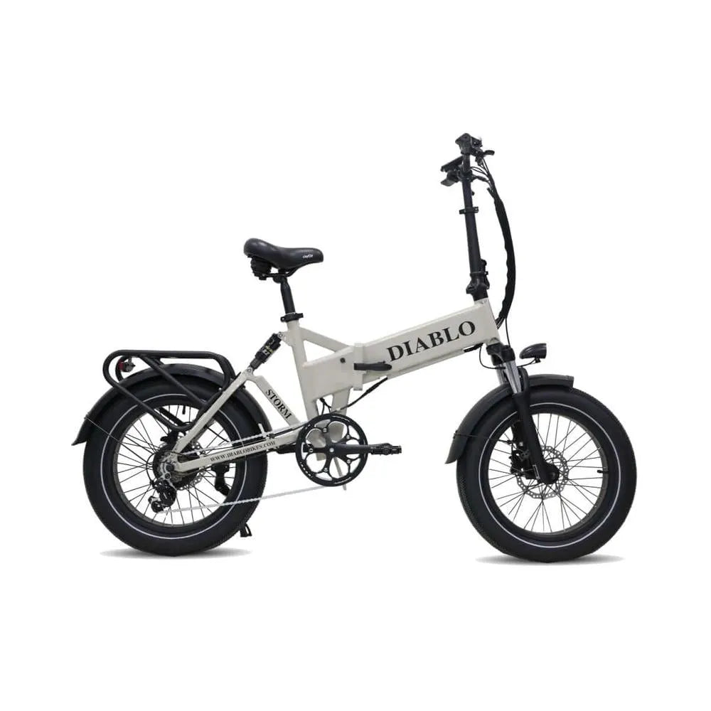 Diablo Storm - Fatbike - Vélo pliant électrique - Bleu foncé