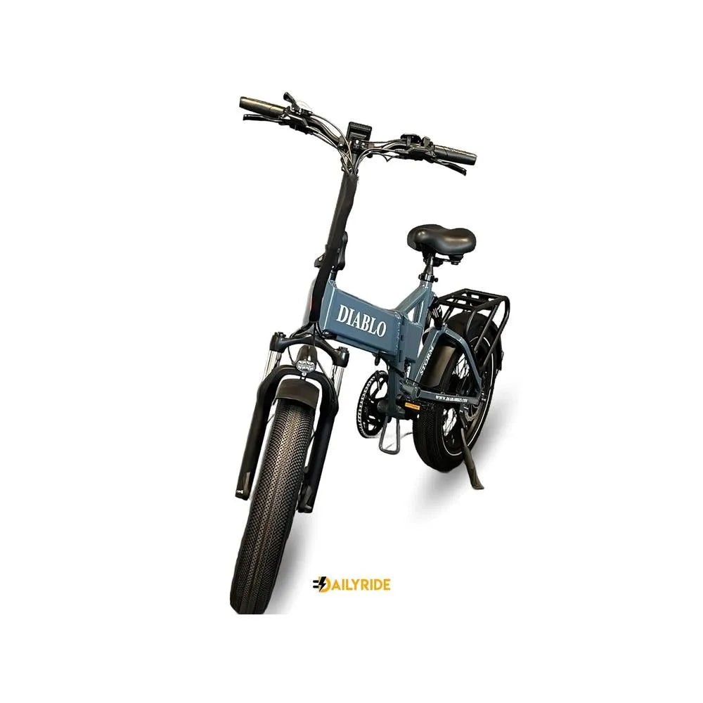 Diablo Storm - Fatbike - Vélo pliant électrique - Bleu foncé