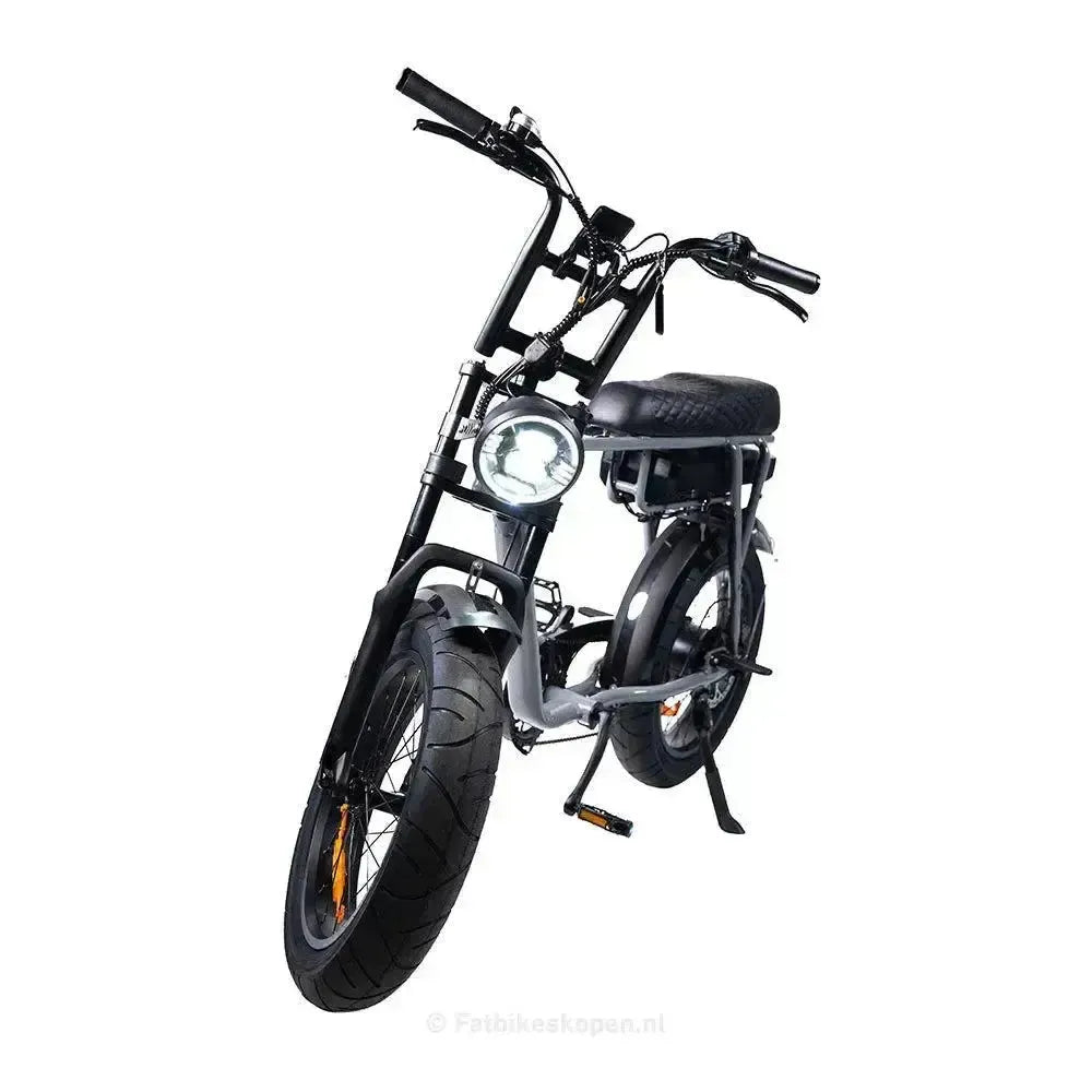 EB2 Fatbike Argent + Alarme + Repose-pieds