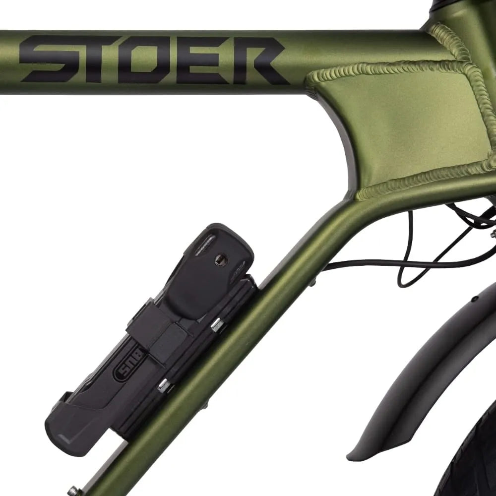 STOER Vélos S1+ - Vélo tout-terrain à gros pneus - Vert