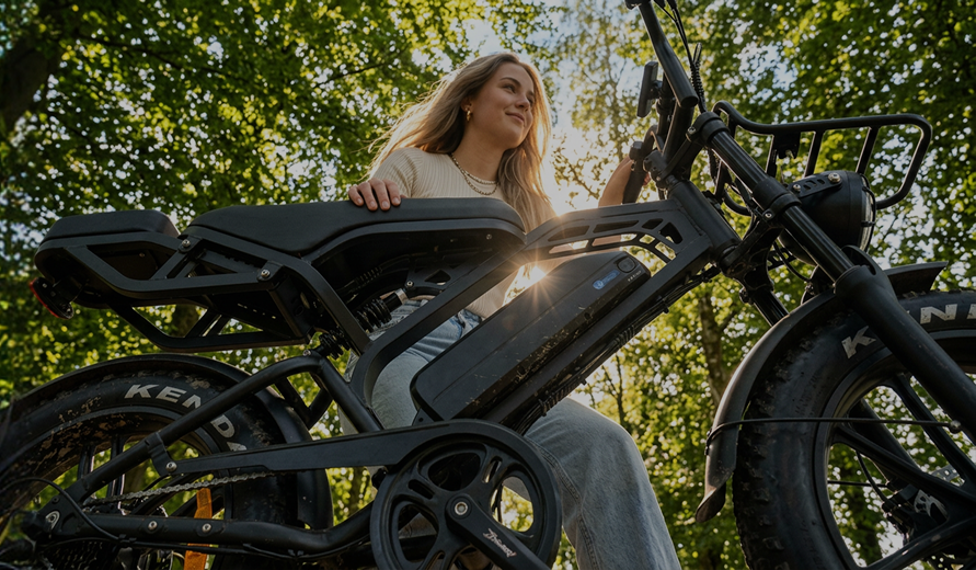 Votre fatbike. Jusqu'à 25 km/h. Livraison gratuite.
