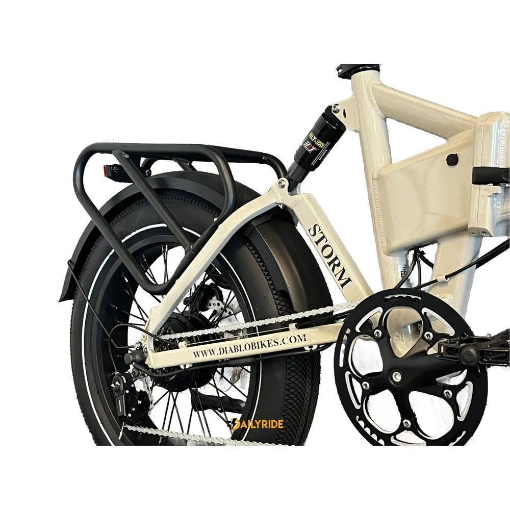 Diablo Storm - Fatbike - Vélo électrique pliant - Gris Fashion