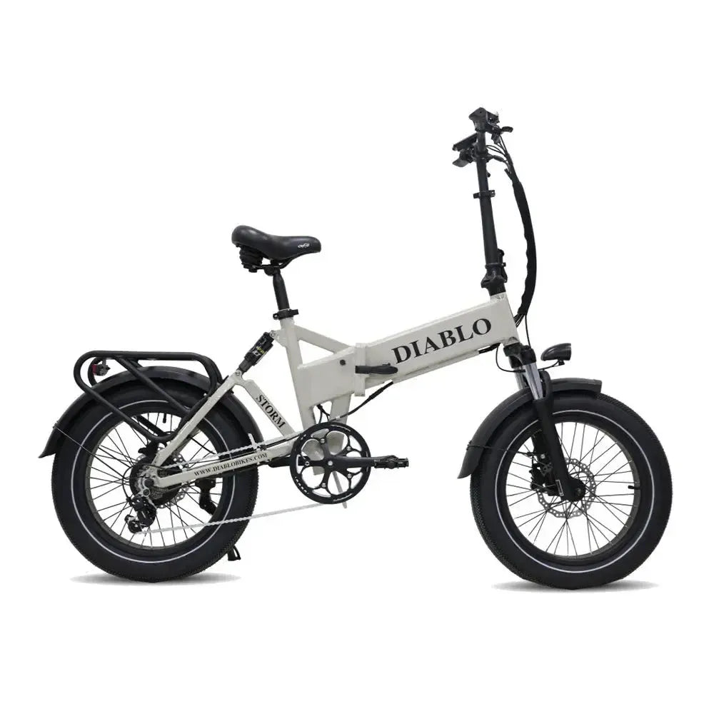 Diablo Storm - Fatbike - Vélo électrique pliant - Gris Fashion
