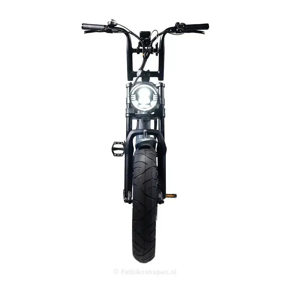 EB2 Fatbike Argent + Alarme + Repose-pieds