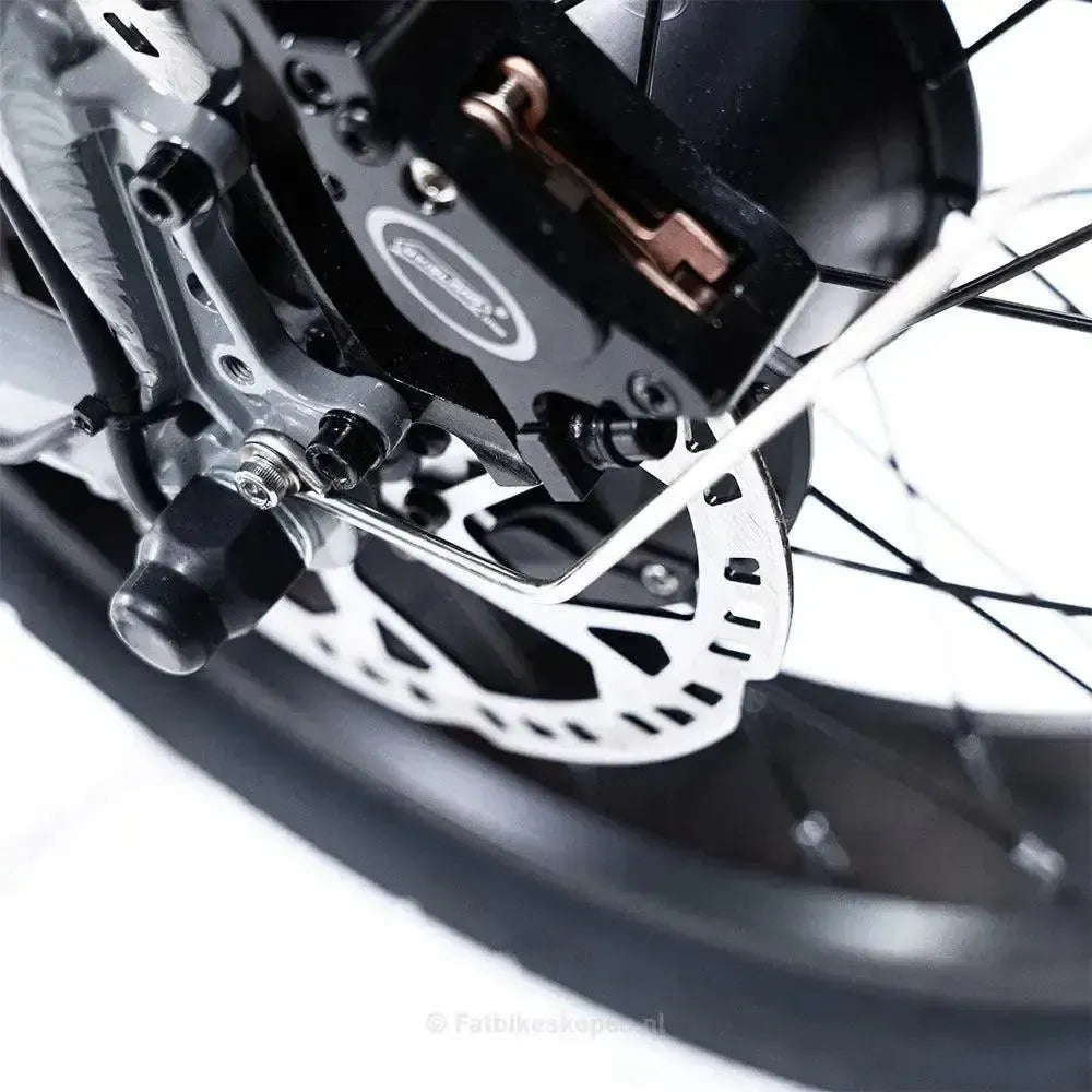 EB2 Fatbike Argent + Alarme + Repose-pieds