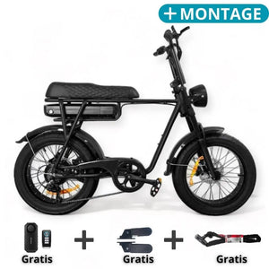 EB2 Fatbike Noir + Système d'alarme + Montage gratuit