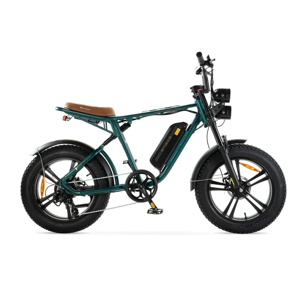 ENGWE M20 - Fatbike - Vert + Système d'alarme + Support téléphone