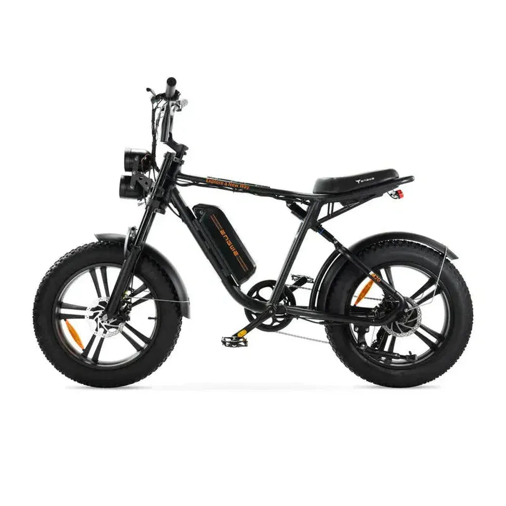 ENGWE M20 - Fatbike - Noir + Système d'alarme + Support téléphone
