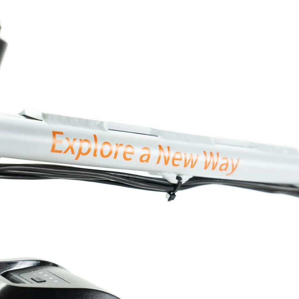 ENGWE M20 - Fatbike - Blanc + Système d'alarme + Support téléphone