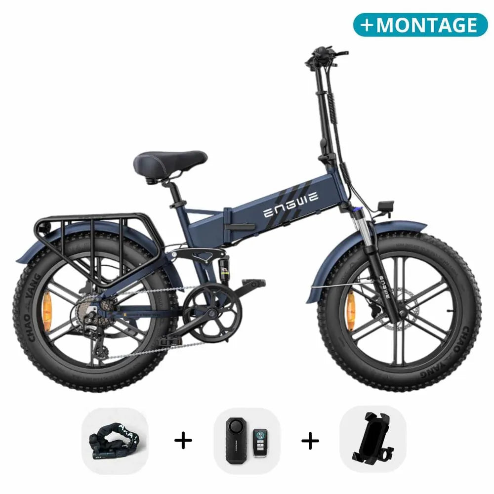 Engwe Engine Pro 2.0 - Vélo électrique pliant - Bleu