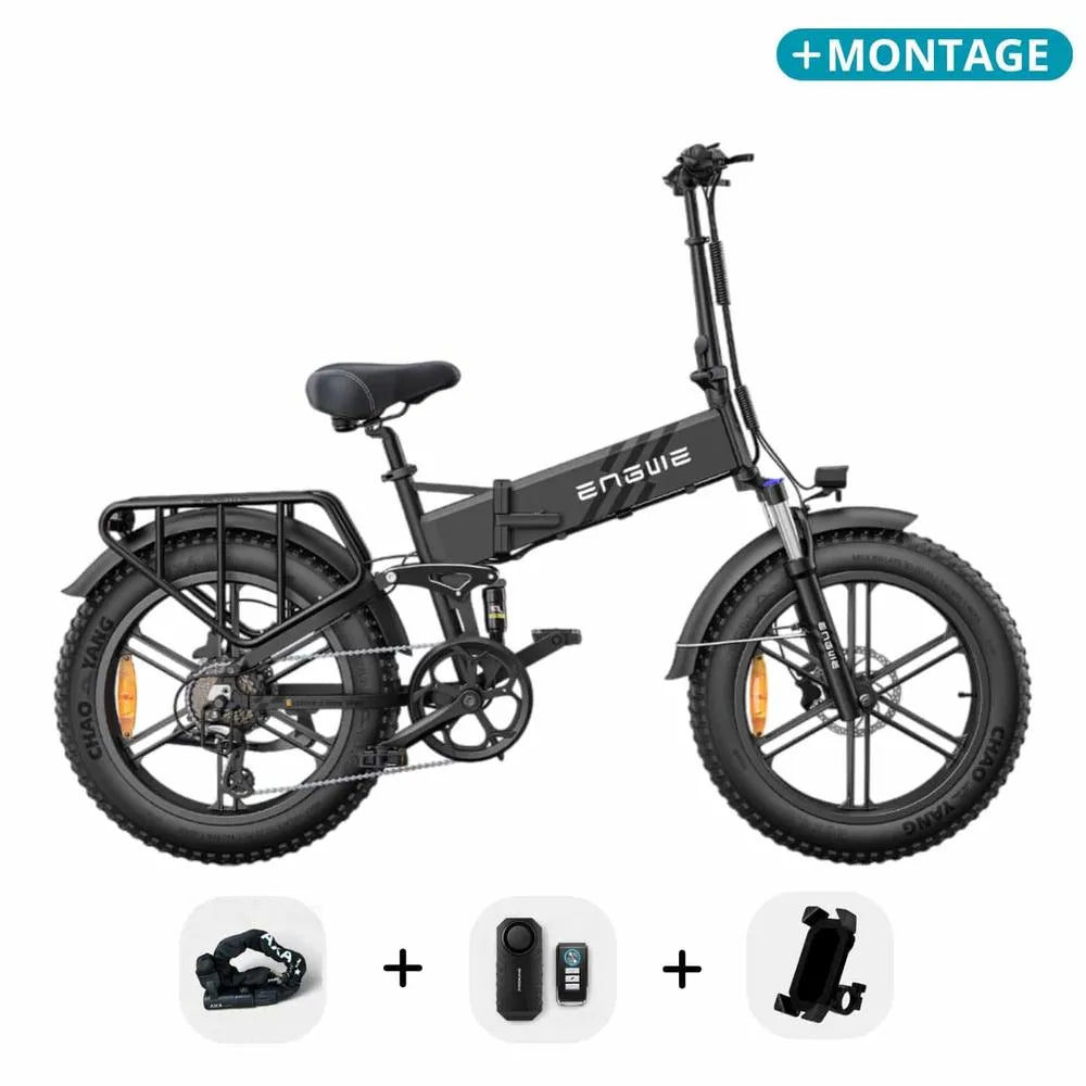 Engwe Engine Pro 2.0 - Vélo électrique pliant - Noir